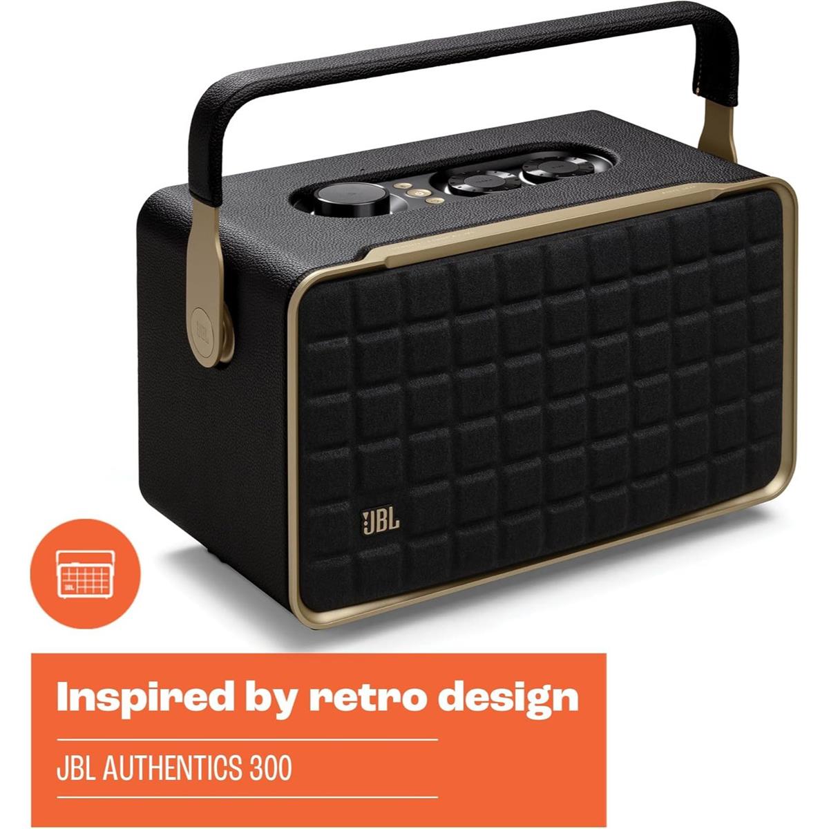 JBL Authentics 300 Portable Bluetooth Speaker - Black - PakByte Computers  
