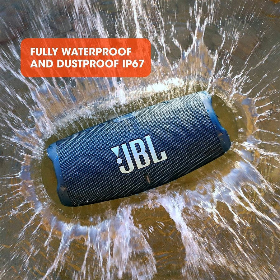 JBL Charge 5 Portable Waterproof Bluetooth Speaker - Black