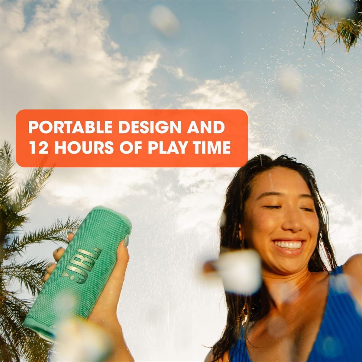 JBL Flip 6 - Portable Bluetooth Speaker - White - PakByte Computers  