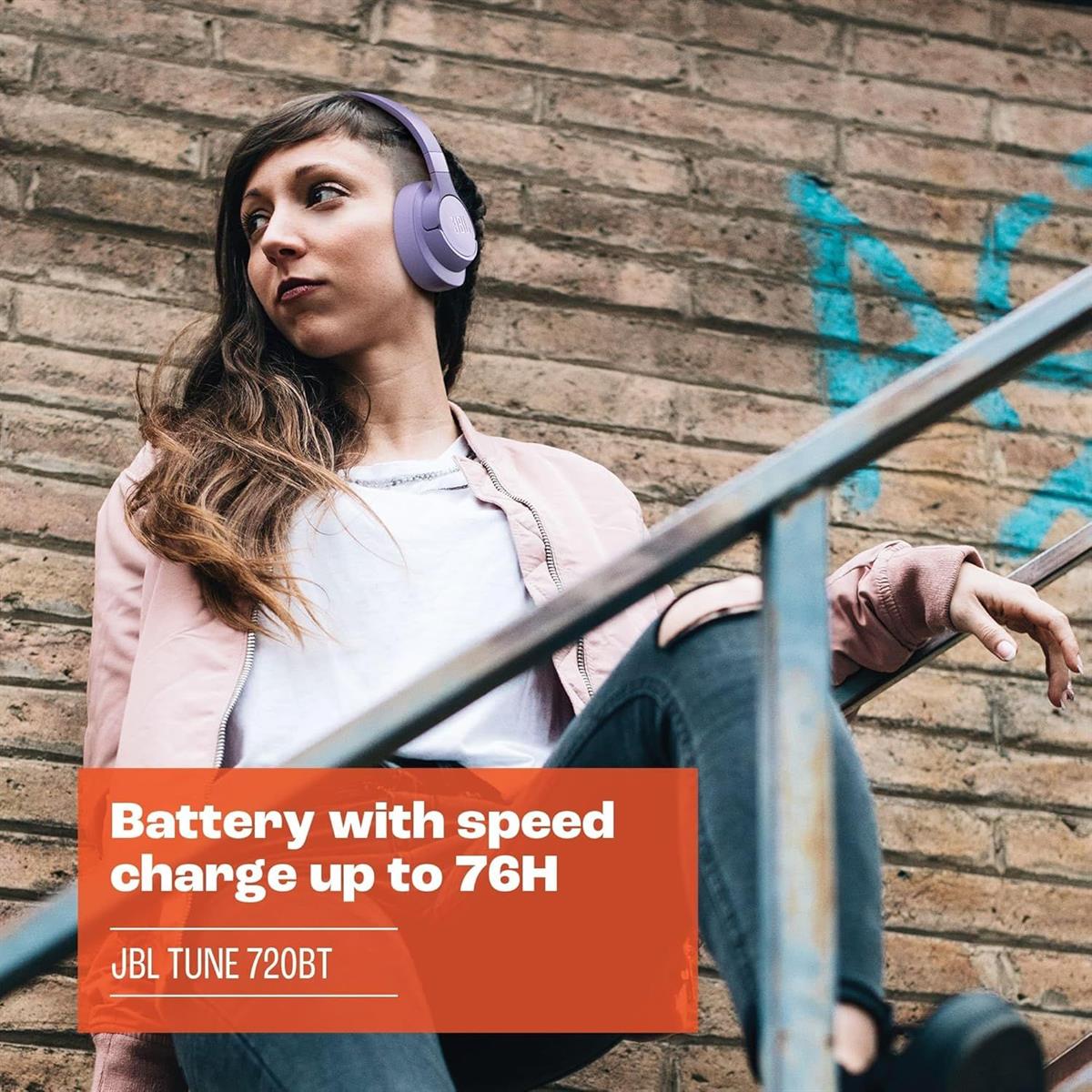 JBL Tune 720BT Wireless Over-Ear Headphones - Purple - PakByte Computers  