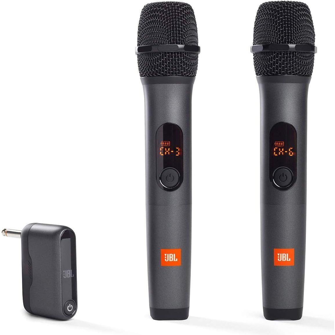 JBL Wireless Two Microphone System with Dual-Channel Receiver - Black - PakByte Computers  