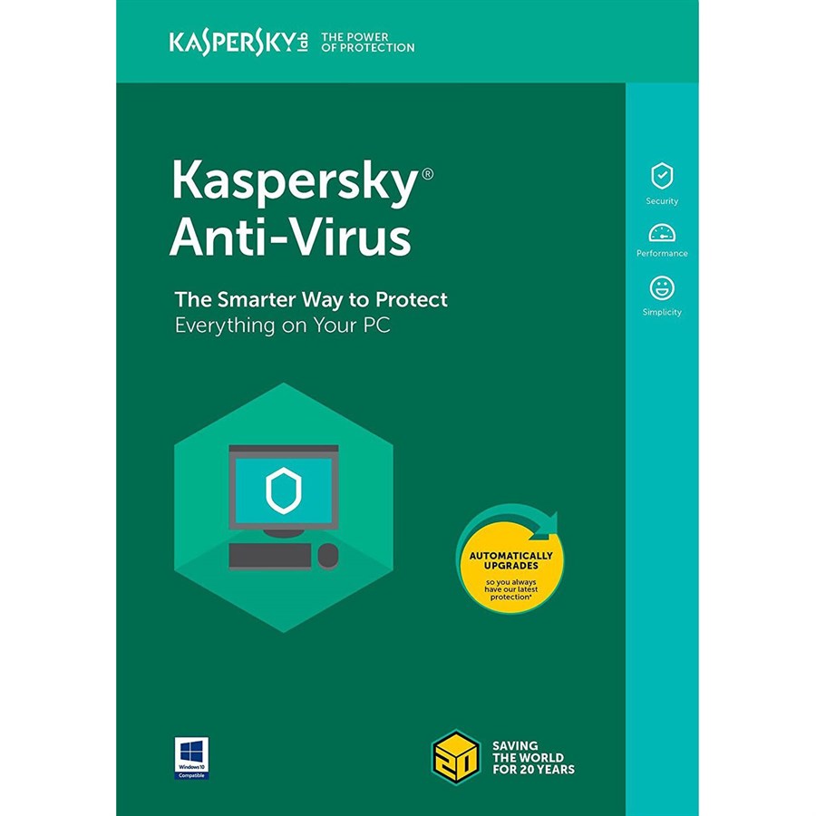 Kaspersky Anti-Virus 2 Devices, 1 Year License