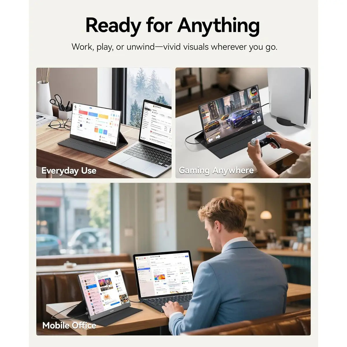 Koorui E1511A 60Hz 15.6 Inch Portable Laptop Monitor