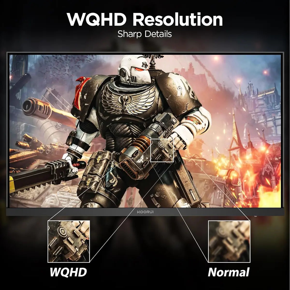 Koorui G2421V 24" 180hz, 1ms, Fast IPS, 1440P, HDR400 Gaming Monitor