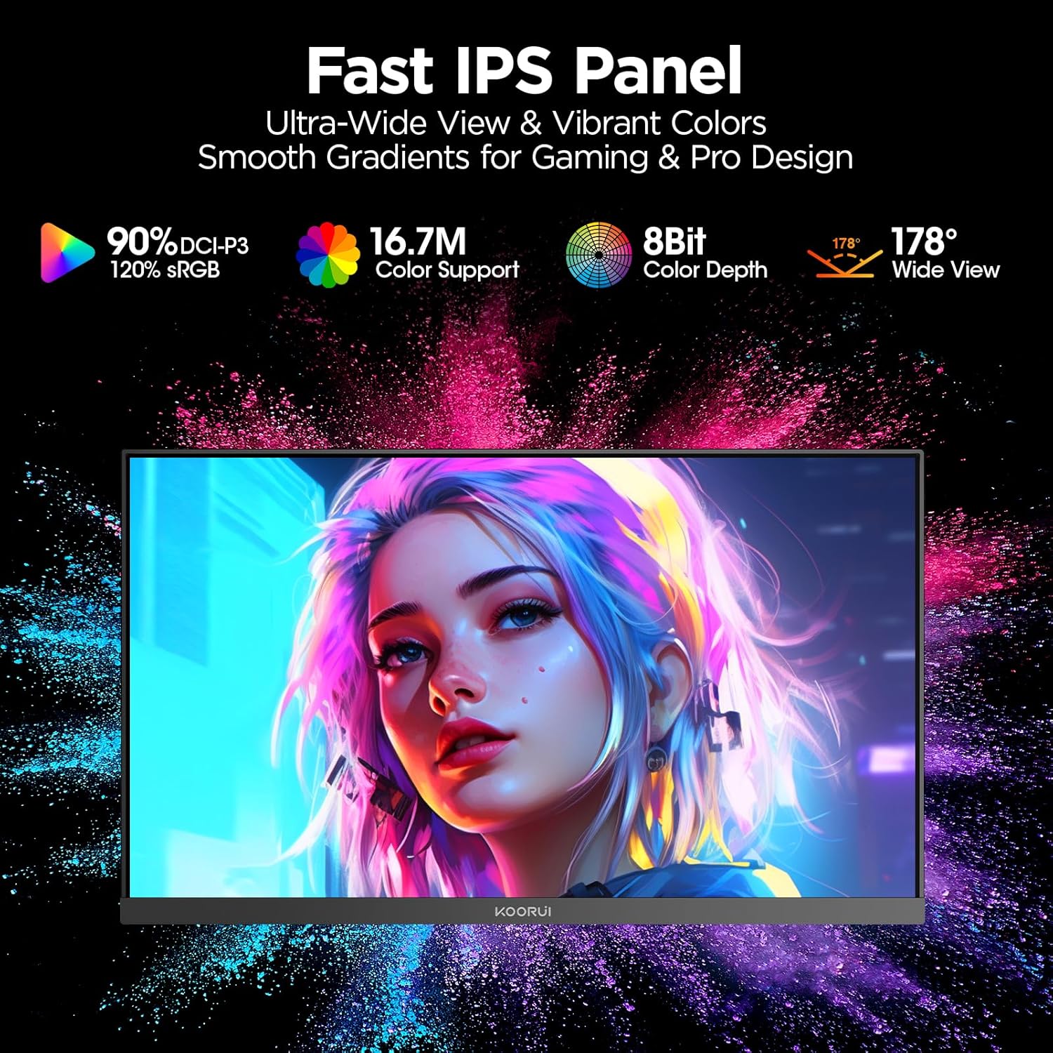 KOORUI G2711P 27 Inch, 200hz, FHD Gaming Monitor - PakByte Computers  