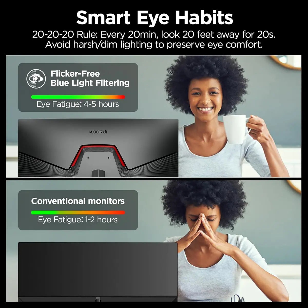 Koorui G2721P 27", 280hz, 1ms, Fast IPS, WQHD, HDR400 Gaming Monitor