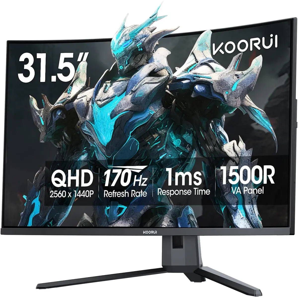 Koorui G3221SC 32 inch, 2k, 170hz, QHD, Curved Gaming Monitor