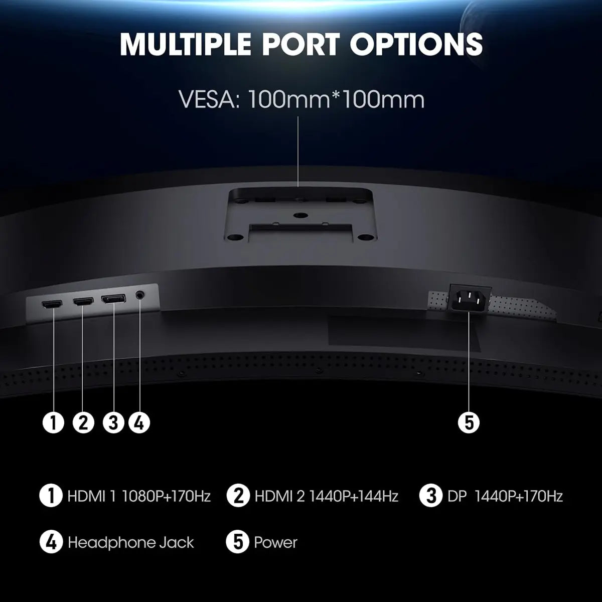 Koorui G3221SC 32 inch, 2k, 170hz, QHD, Curved Gaming Monitor