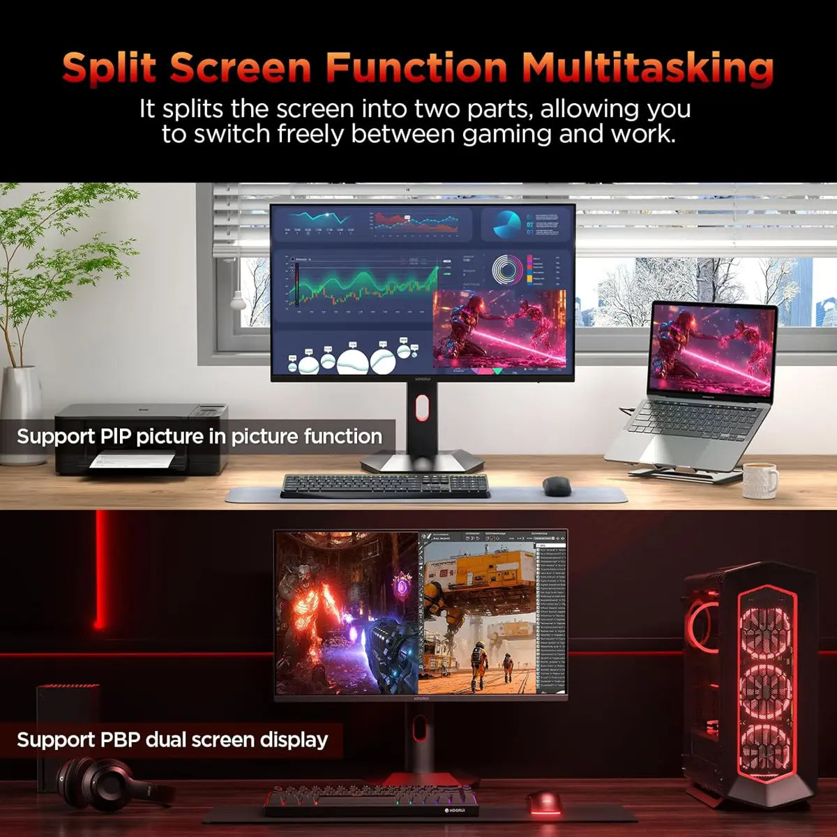 Koorui S2721PM 27", 1ms, HDR1000, 1440p, Mini-LED IPS, 200hz Gaming Monitor