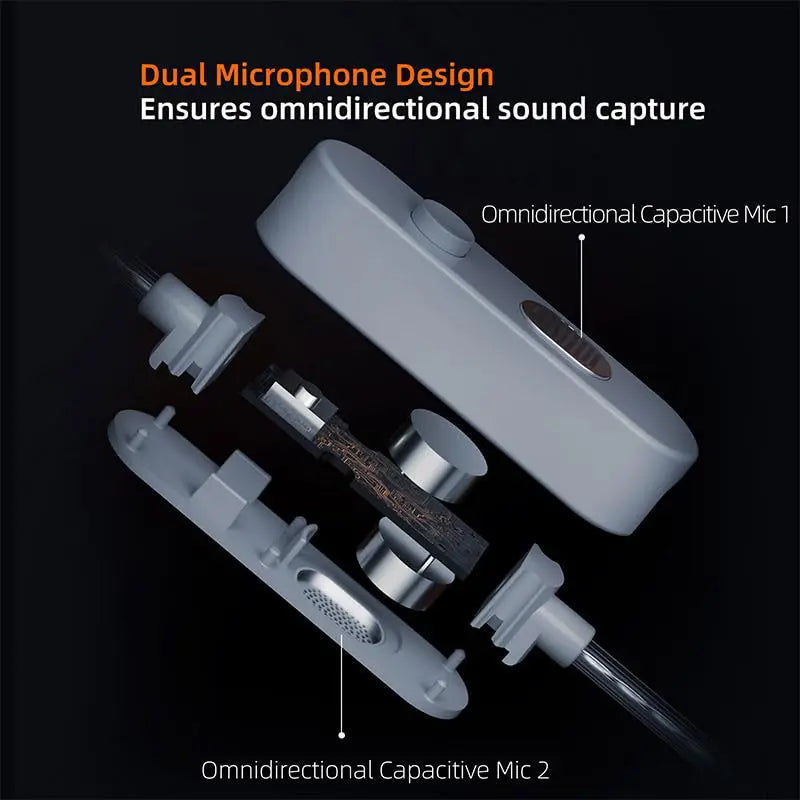 KZ M2 Dual Mic Silver-Plated Type-C Earphone