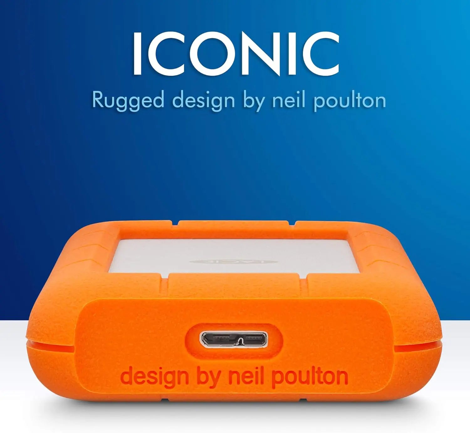 LaCie Rugged USB-C 2TB External Hard Drive