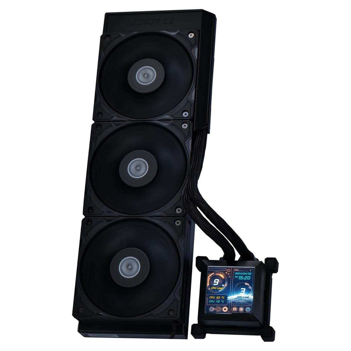 Lian Li Hydroshift 360S LCD AIO Liquid CPU Cooler - Black