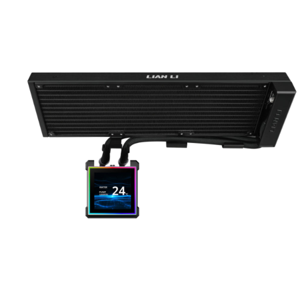 Lian Li HydroShift II LCD-S 360 N RGB AIO Liquid Cooler – Black (Fanless)