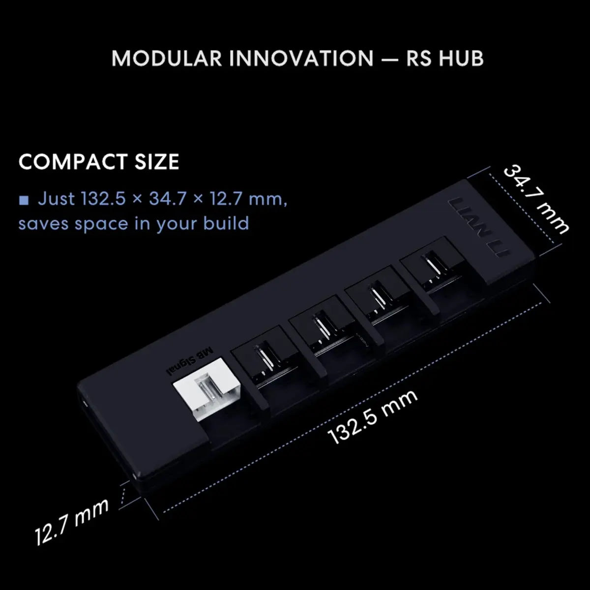 Lian Li RS 1000W Fully Modular ATX Power Supply - Black