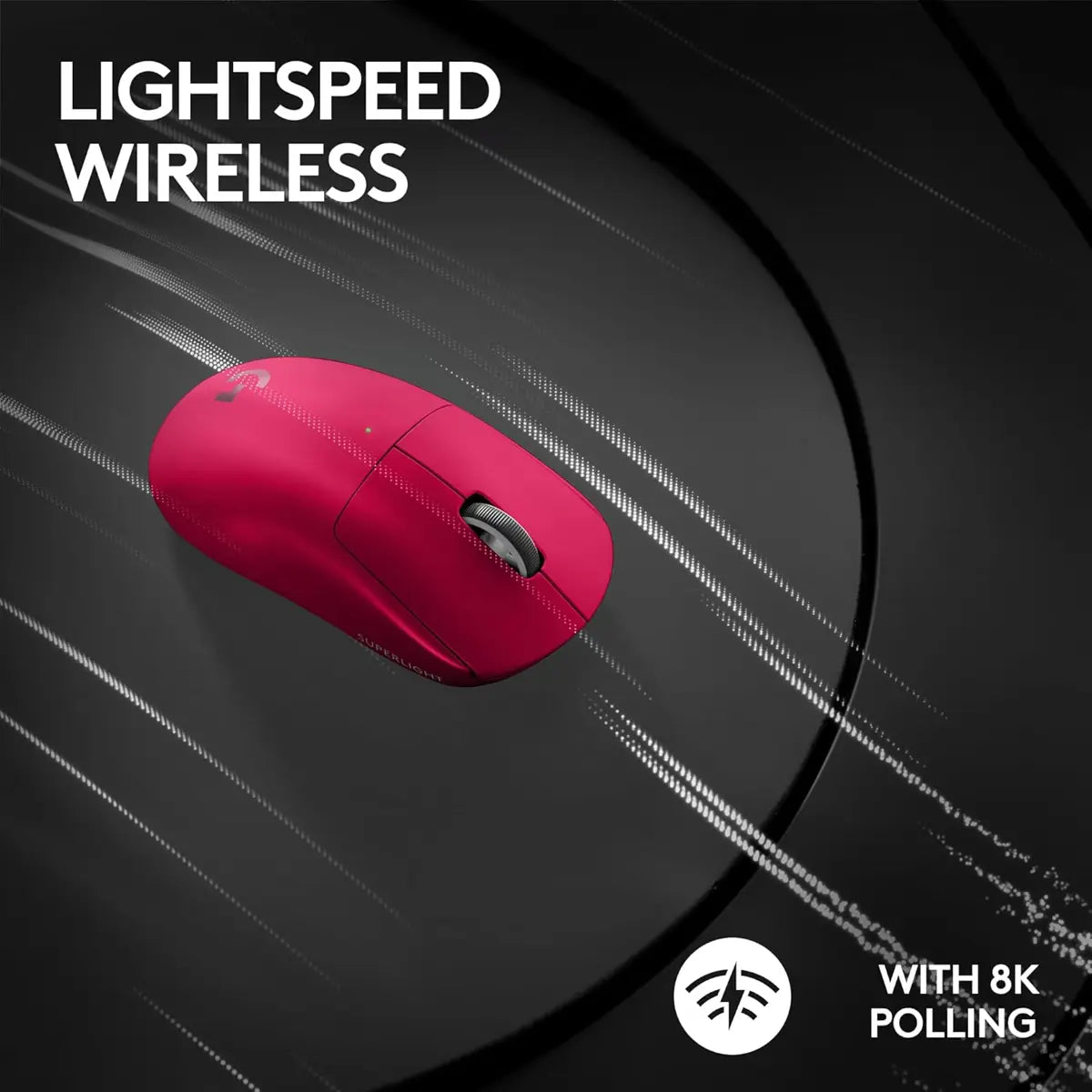 Logitech G PRO X Superlight 2 Lightspeed Wireless Gaming Mouse - Magenta