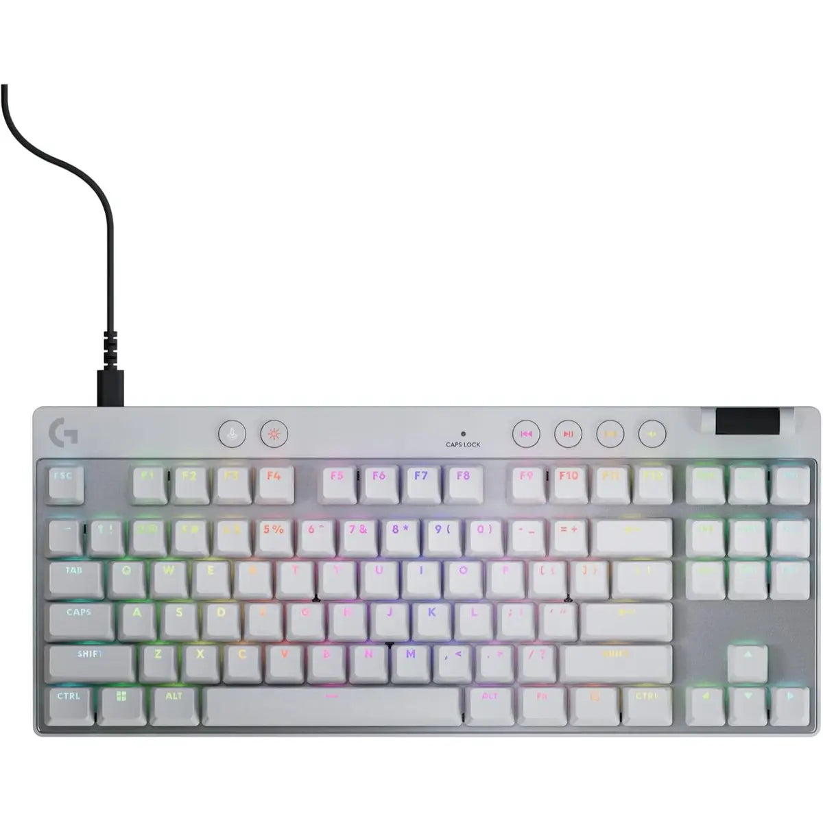 Logitech G Pro X TKL Rapid TKL Wired Gaming Keyboard - White