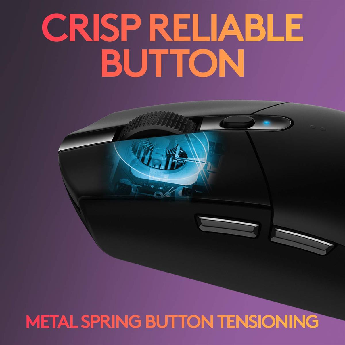 Logitech G304 HERO Lightspeed Wireless Gaming Mouse - Black