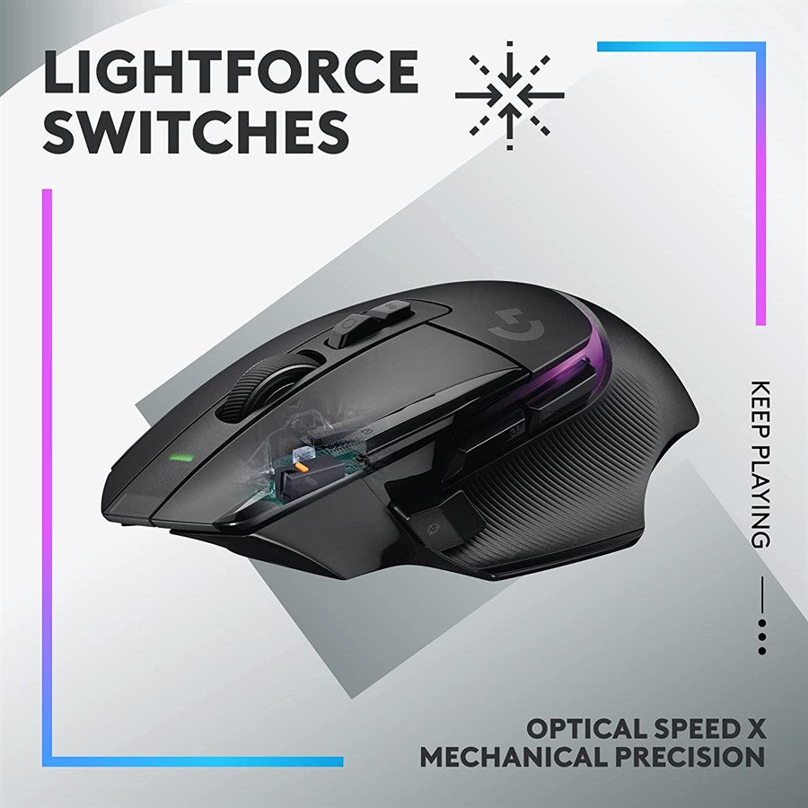 Logitech G502 X PLUS Wireless RGB Gaming Mouse (Black)