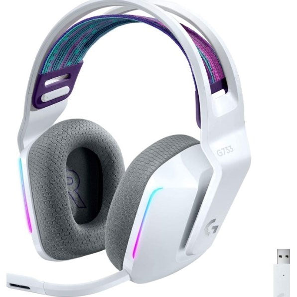 Logitech G733 LIGHTSPEED Wireless RGB Gaming Headset (White)