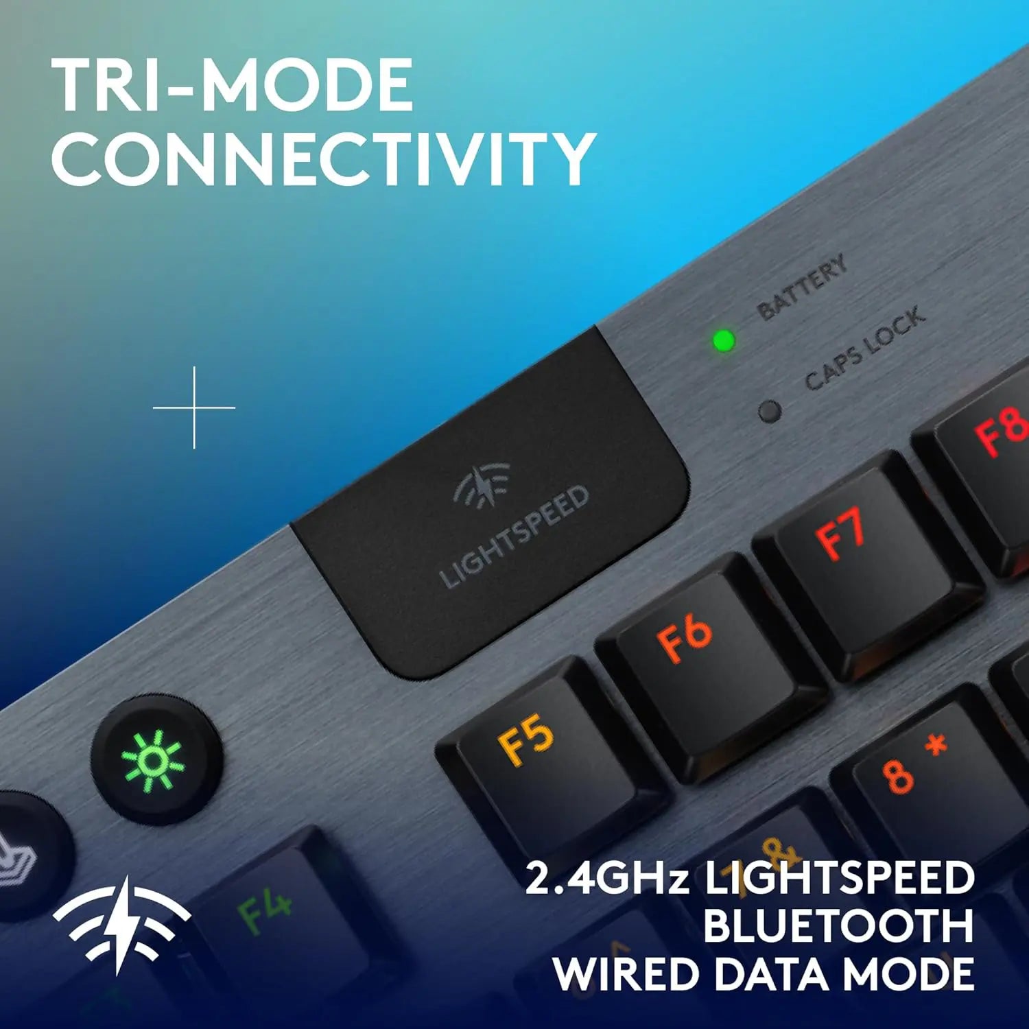Logitech G915 X Lightspeed TKL Wireless Mechanical Gaming Keyboard -  Black (GL Clicky Switches)