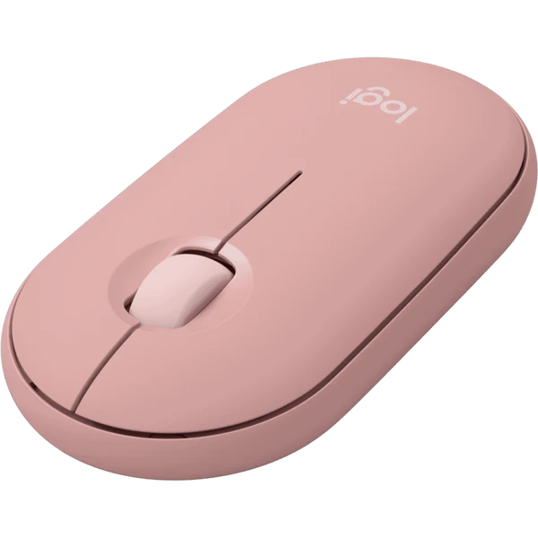 LOGITECH Pebble M350 Portable Wireless Mouse with Bluetooth- Pink - PakByte  