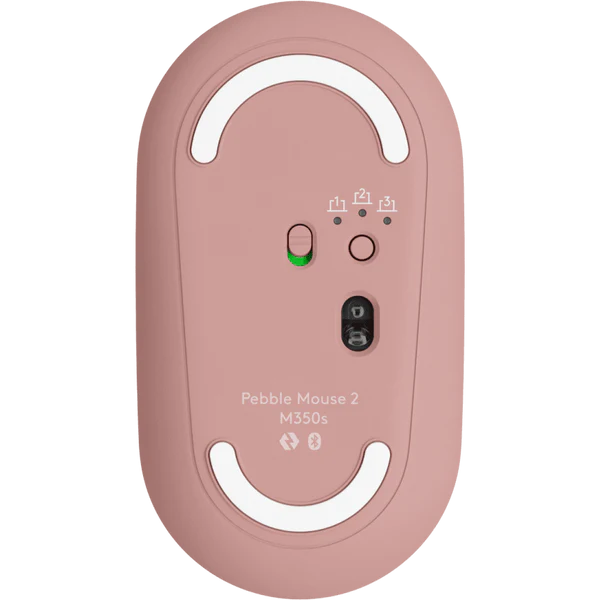 LOGITECH Pebble M350 Portable Wireless Mouse with Bluetooth- Pink - PakByte  