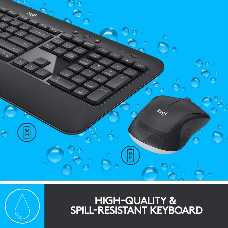 Logitech MK540 ADVANCED Wireless Keyboard and Mouse Combo