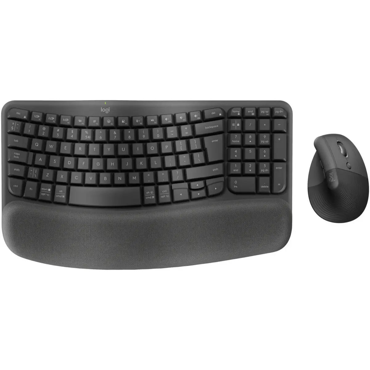 Logitech Wave Keys and Lift Keyboard & Mouse Combo - Graphite