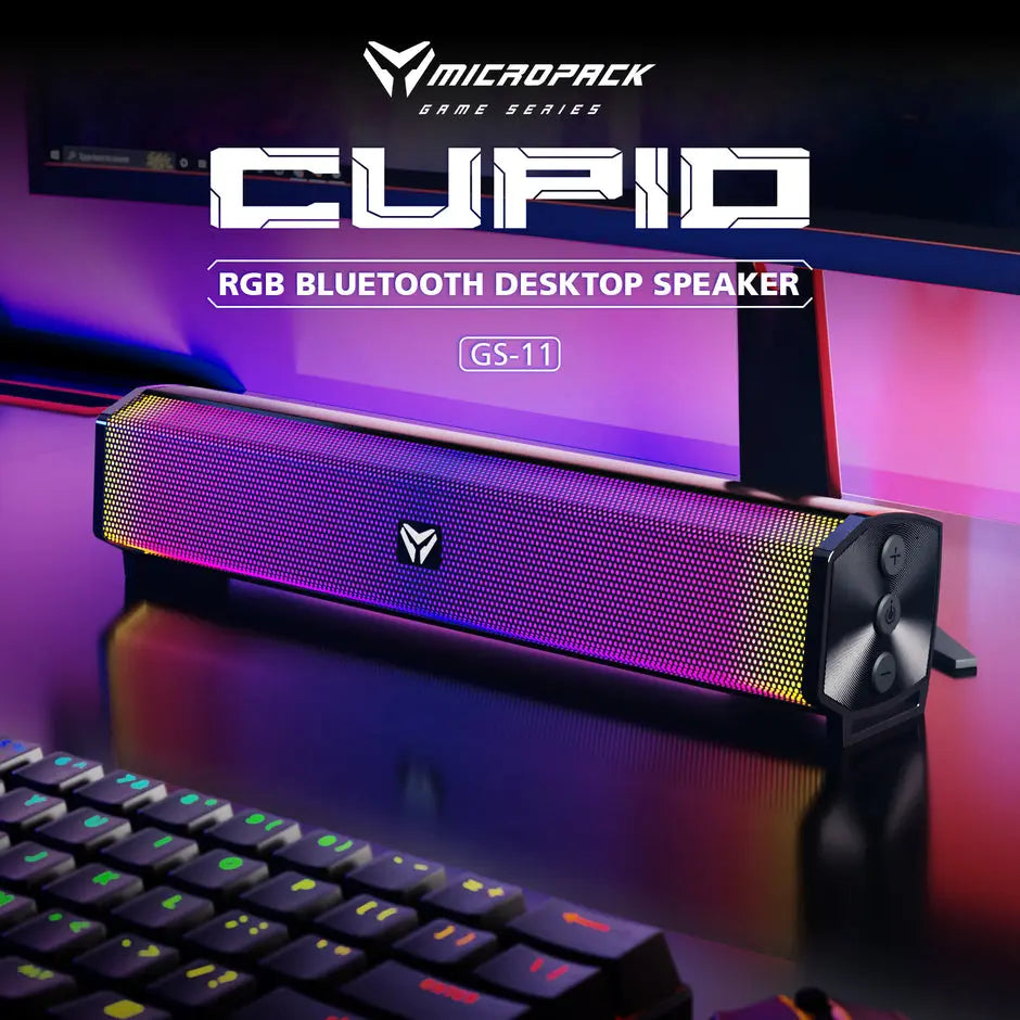 Micropack GS-11 Bluetooth Wireless Rainbow Gaming Speaker - Black