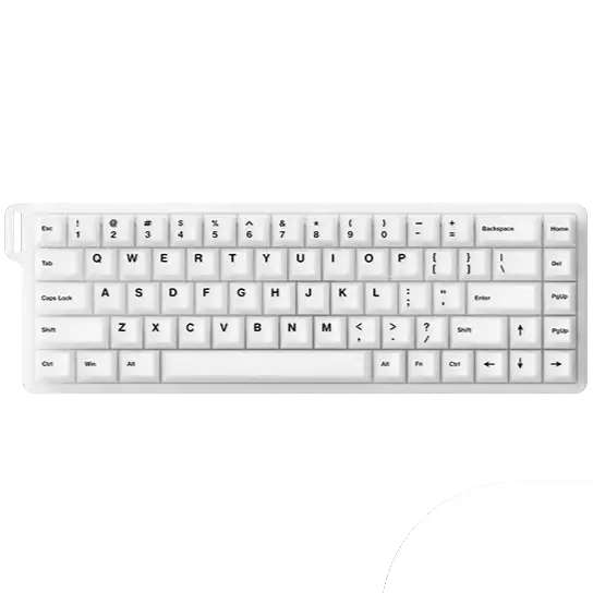 Monsgeek Verve68 HE Rapid Trigger Wired Mechanical Gaming Keyboard - White