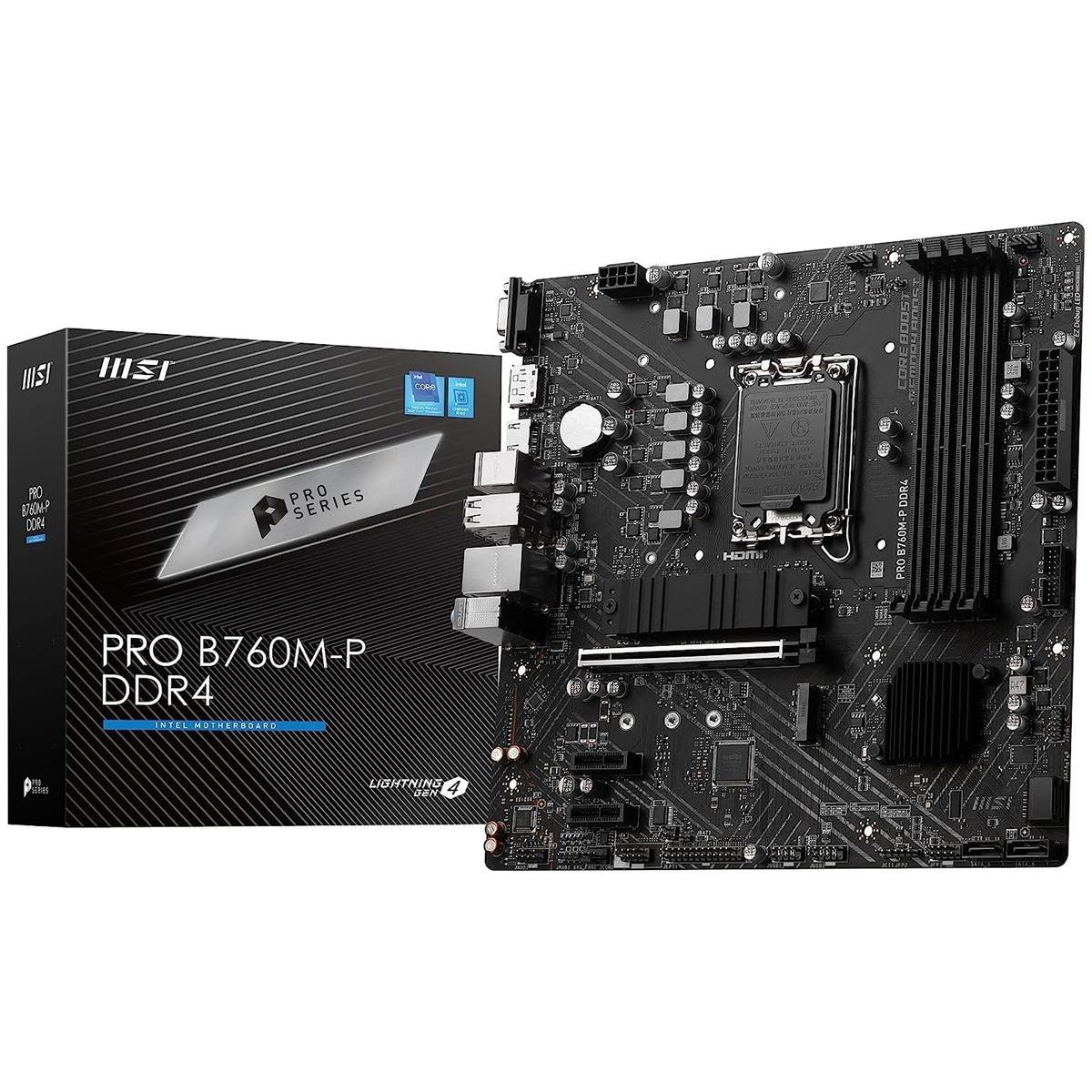 MSI Pro B760M-P DDR4 ProSeries Motherboard