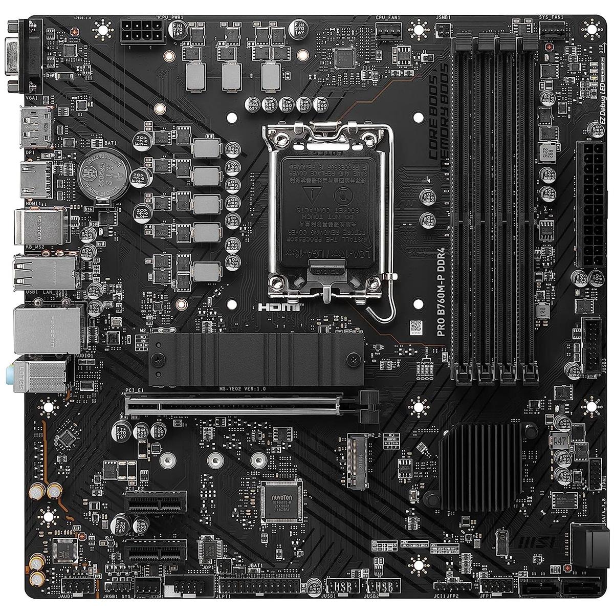 MSI Pro B760M-P DDR4 ProSeries Motherboard