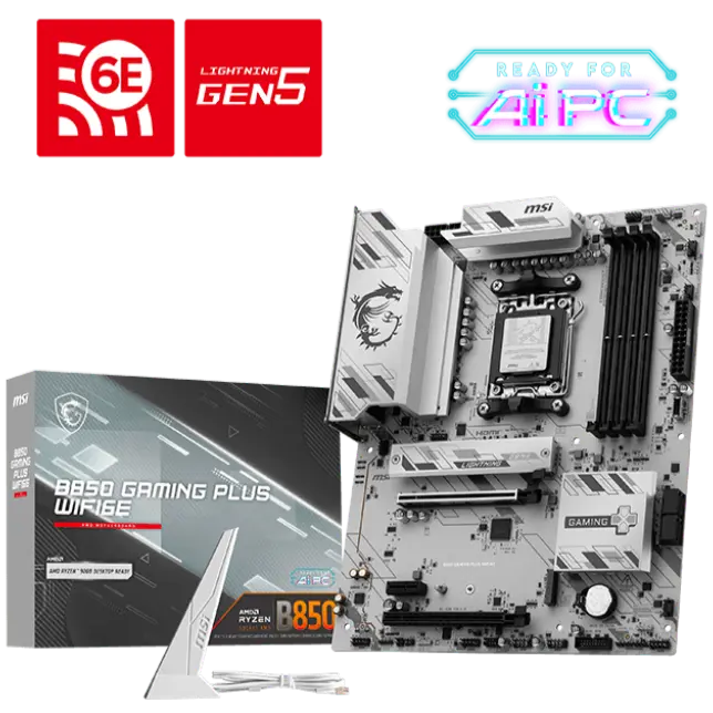MSI B850 Gaming Plus Wifi6E DDR5 Motherboard