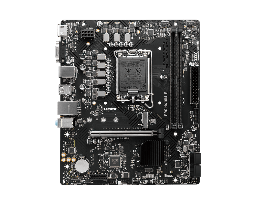 MSI Pro H610M-E DDR5 Intel 12/13th Gen microATX Motherboard