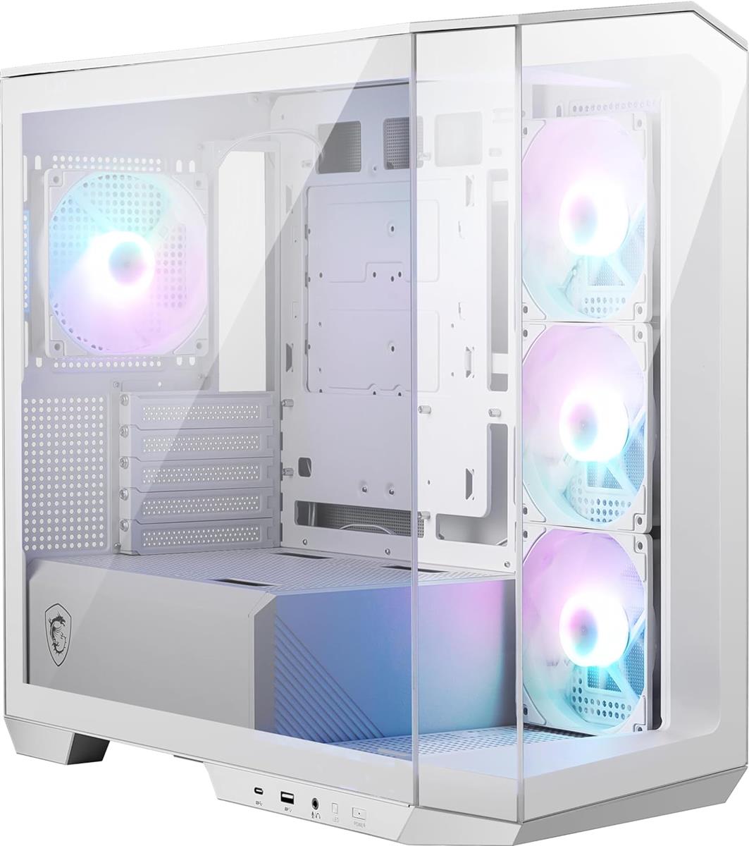 MSI MAG PANO M100R PZ Mid-Tower Gaming PC Case - White