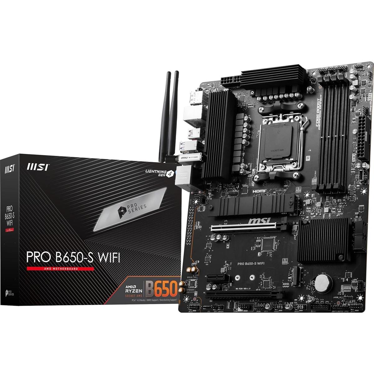 MSI Pro B650-S Wifi DDR5 Motherboard - PakByte  