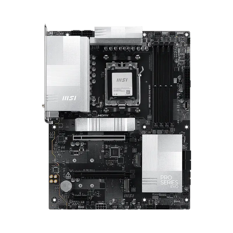 MSI Pro X870E-S EVO Wifi DDR5 AMD AM5 ATX Motherboard