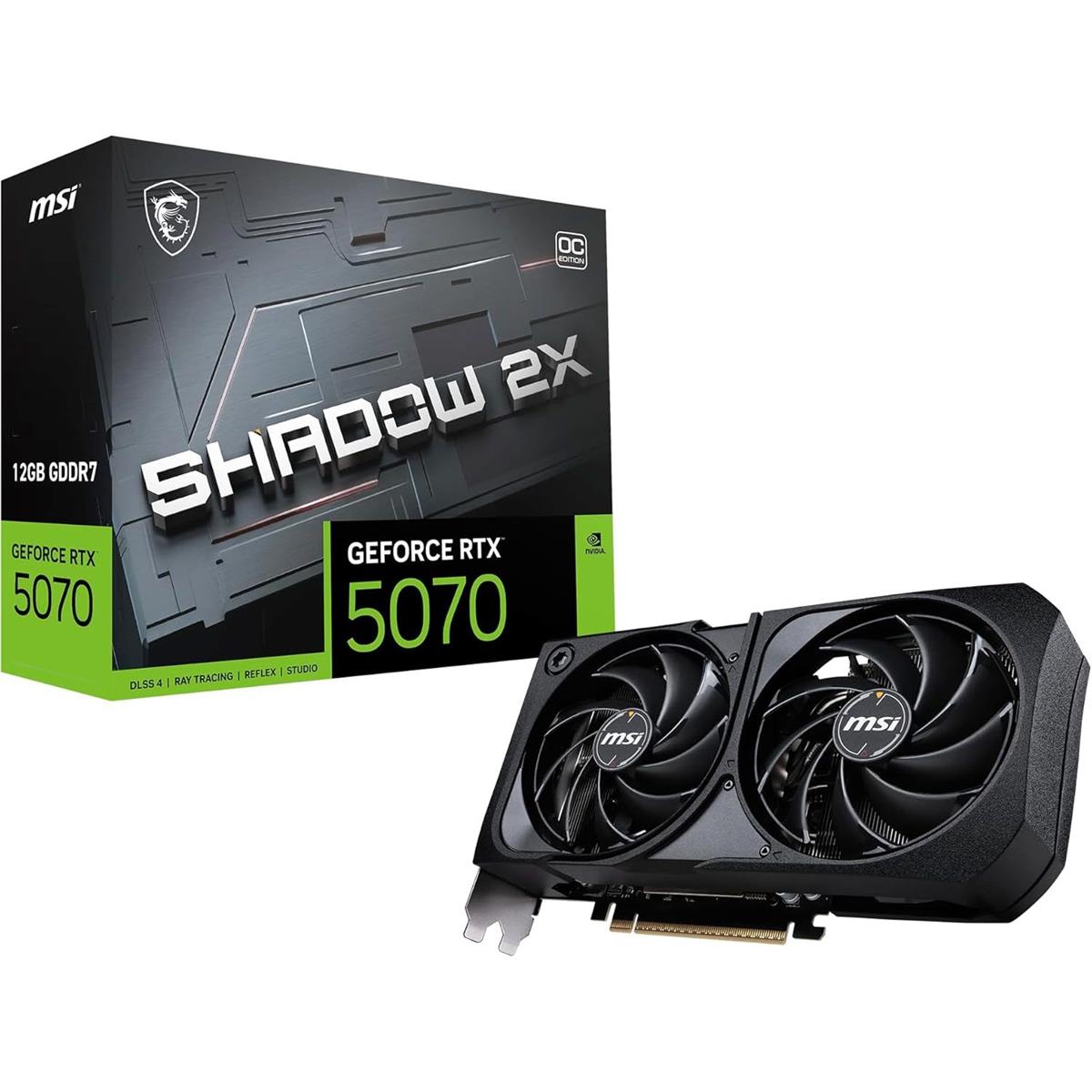 MSI Gaming RTX 5070 12G Shadow 2X OC Graphics Card