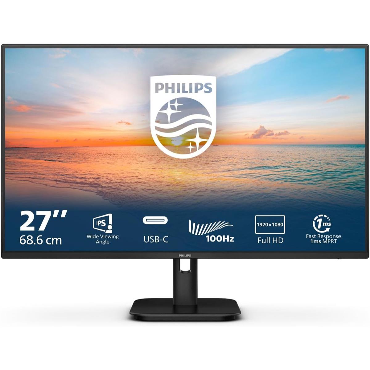 Philips 27E1N1300A - 100Hz 1080p FHD IPS 27" USB-C Monitor - EasySkins, Inc 