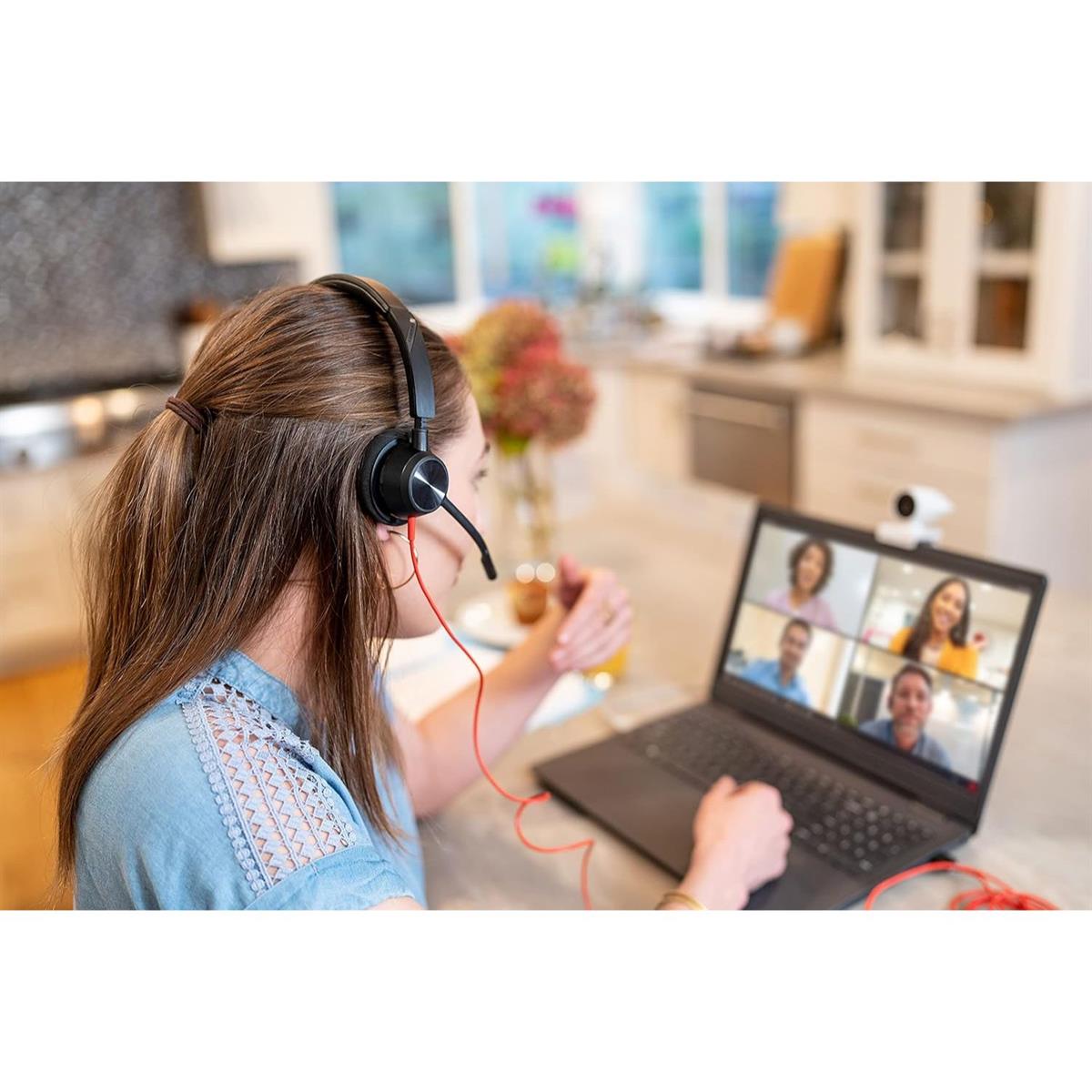 Poly Blackwire 3310 USB-A Monaural Headset - Microsoft Teams Certified