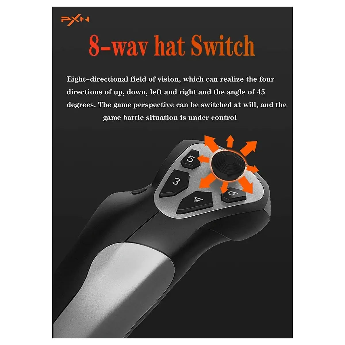 PXN F16 Wired Flight Stick Joystick