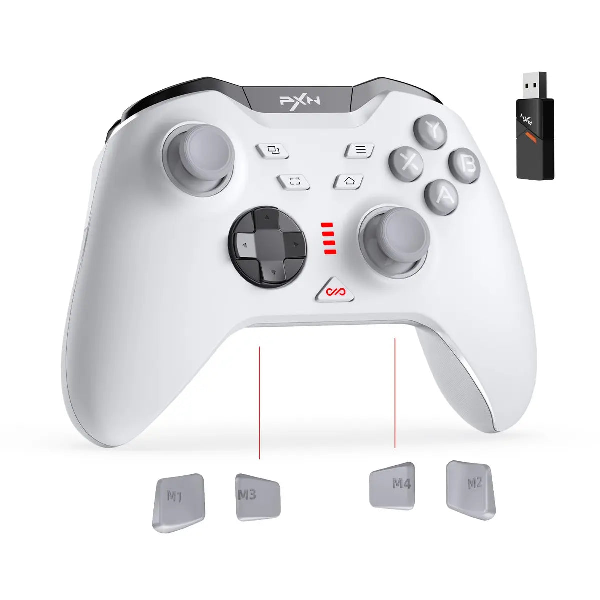 PXN P5 2.4G Wireless Gaming Controller - White