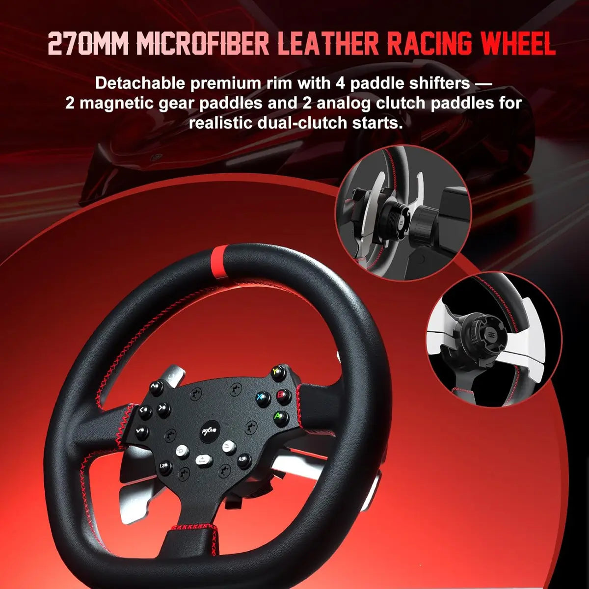 PXN V10 Ultra Direct Drive Racing Steering Wheel