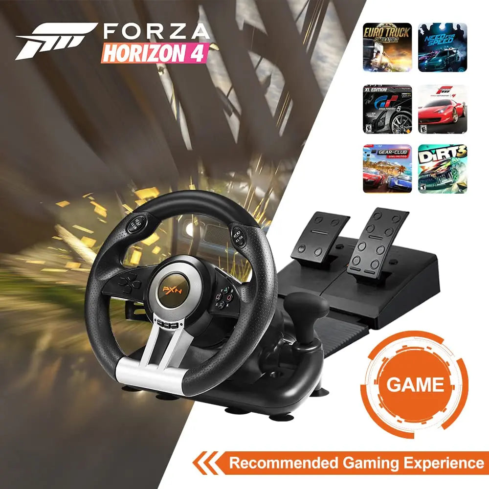 PXN V3 PRO PC Racing, Steering Wheel with Pedals