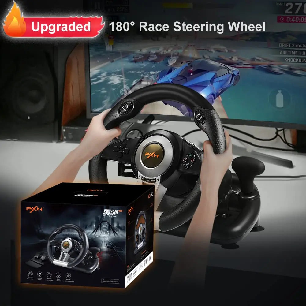 PXN V3 PRO PC Racing, Steering Wheel with Pedals