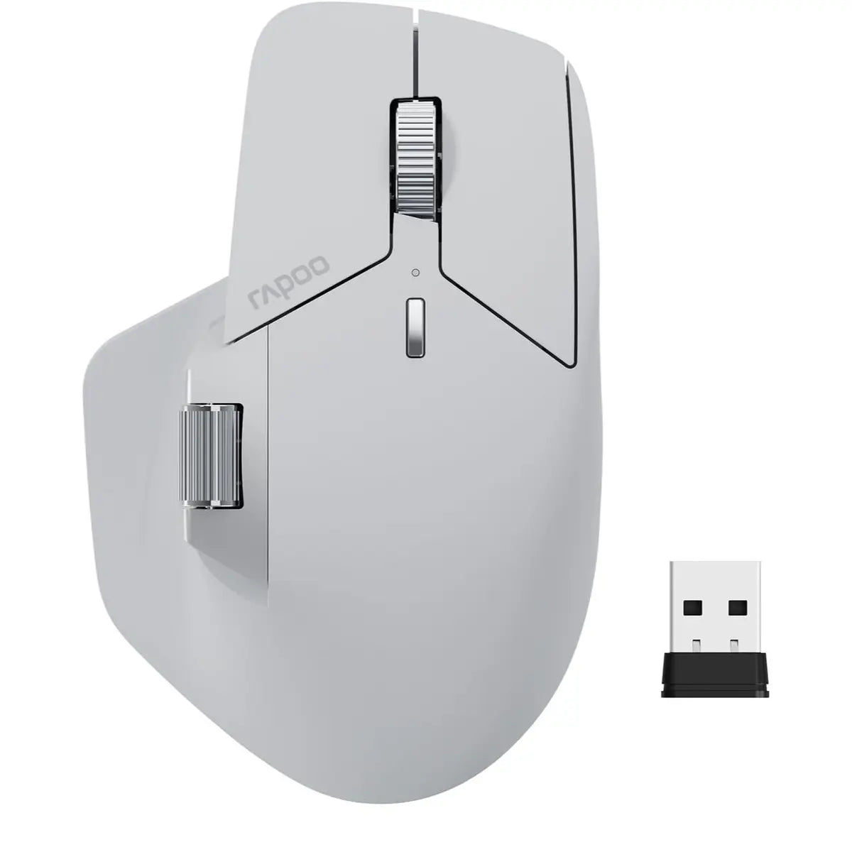 Rapoo MT760L Multi-Device Wireless Mouse - Grey White