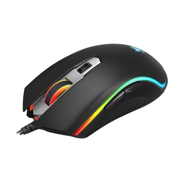 Rapoo V25S RGB Optical Wired Gaming Mouse - Black