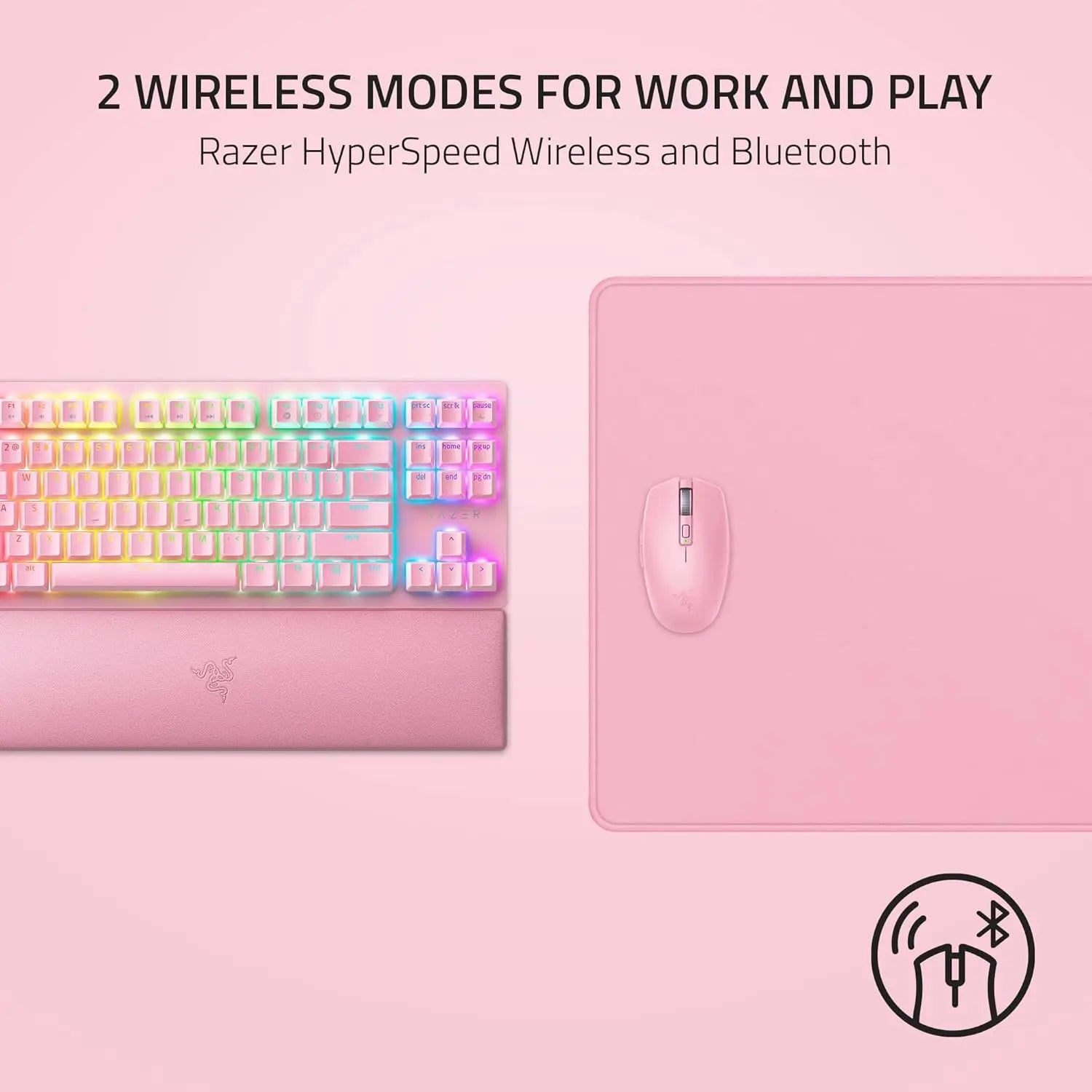 Razer Orochi V2 Mobile Wireless Gaming Mouse - Quartz Pink
