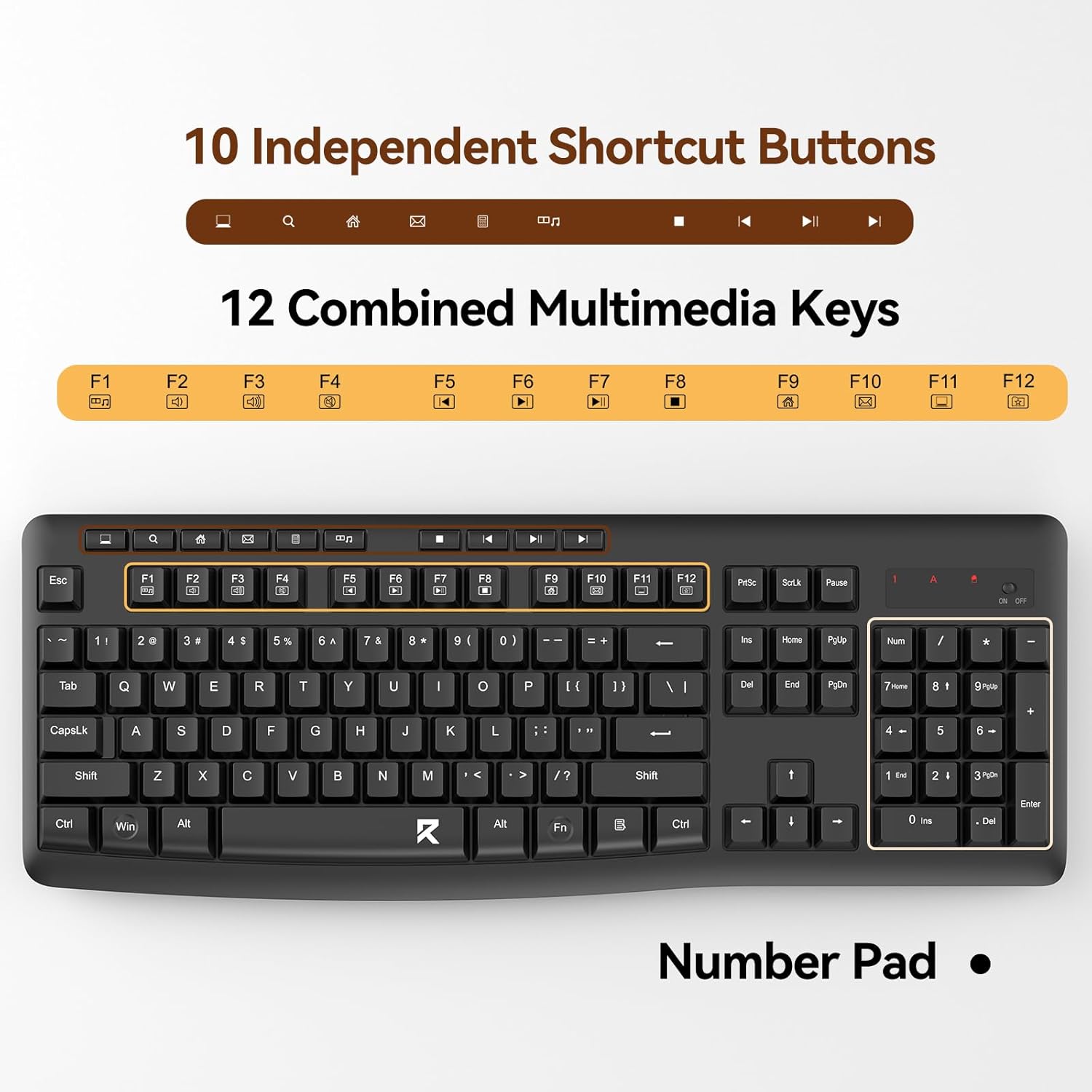 Redragon BS-7367B Wireless Keyboard and Mouse Combo