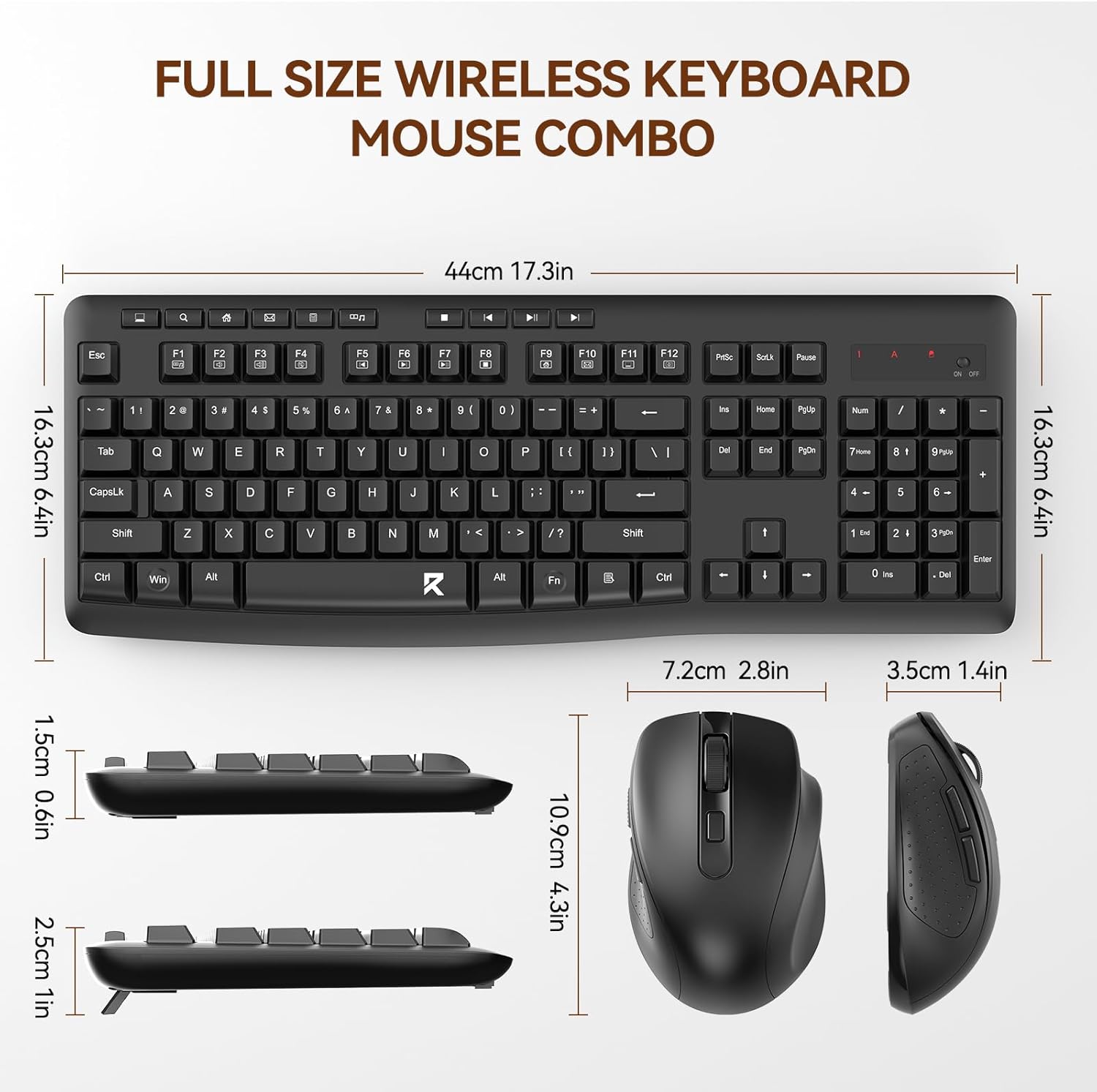 Redragon BS-7367B Wireless Keyboard and Mouse Combo